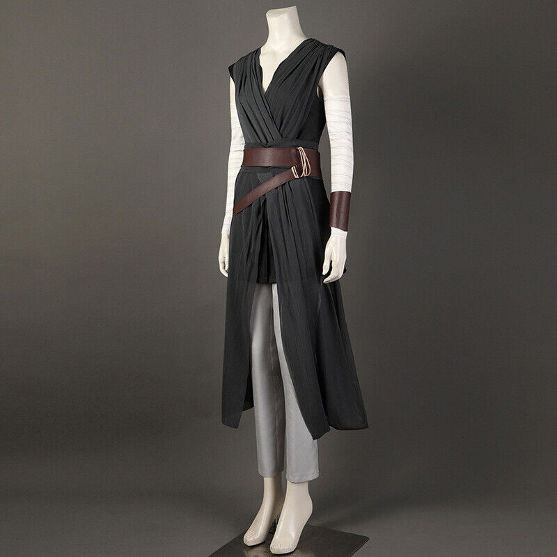 Star Wars 9 the Rise of Skywalker Rey Cosplay Costume Women 