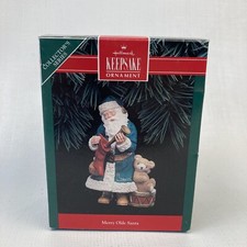Hallmark Keepsake Christmas Ornament Merry Olde Santa 1992 Green Robe NIB NEW
