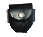 Black Leather Belt Bag for Snuff Box