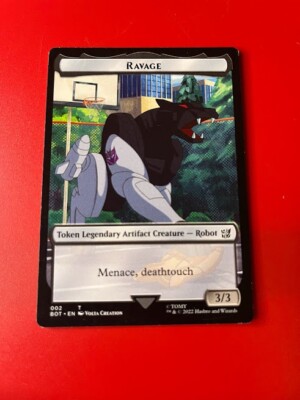 1x RAVAGE TOKEN - Transformers - MTG - Magic the Gathering