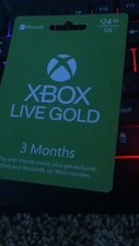 Xbox LIVE 3 Month Game Pass Core Gold Membership for Xbox, Read description