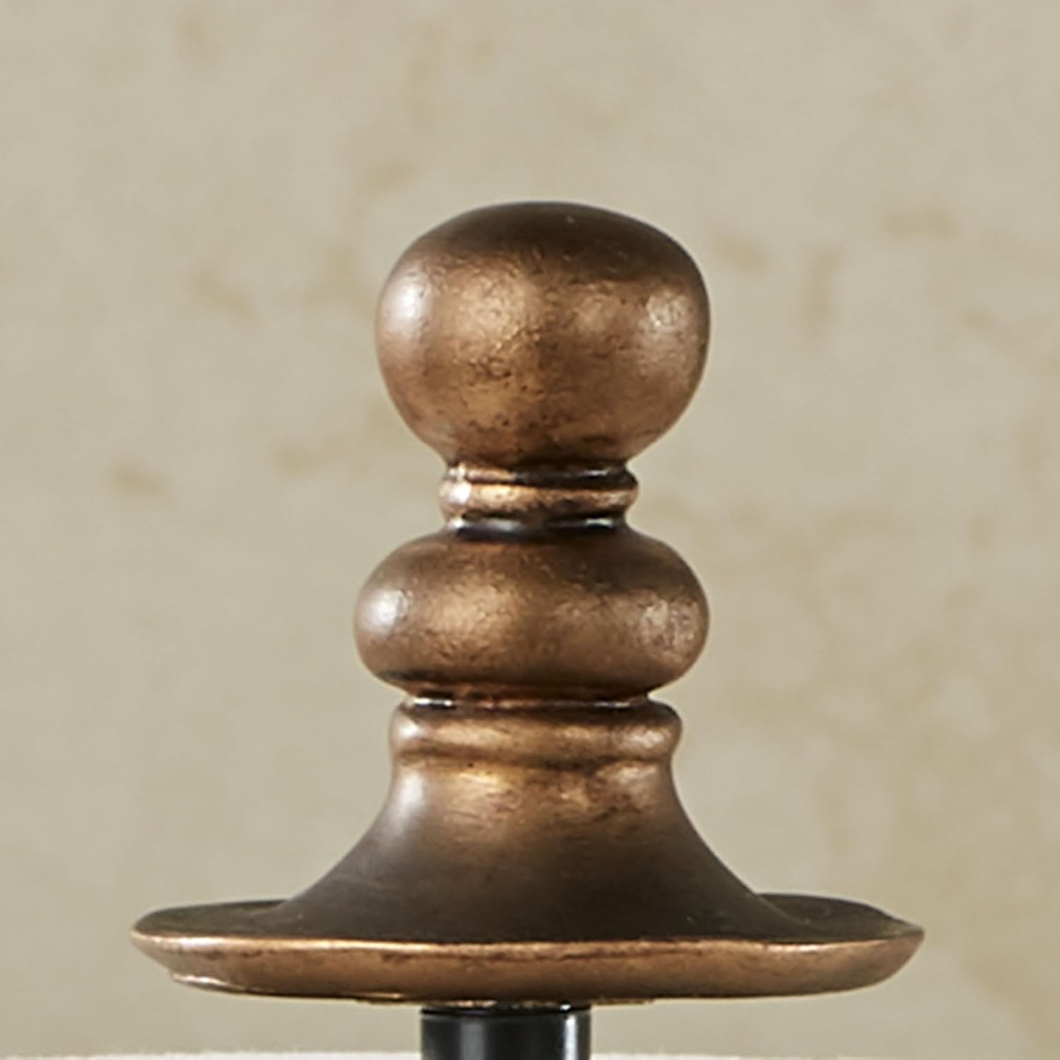 Antique Beige Traditional Paper Towel Holder Stand - Fruitful Bounty Design