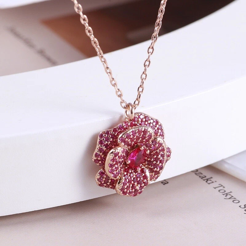 Kate spade crystal rose necklace Clearance