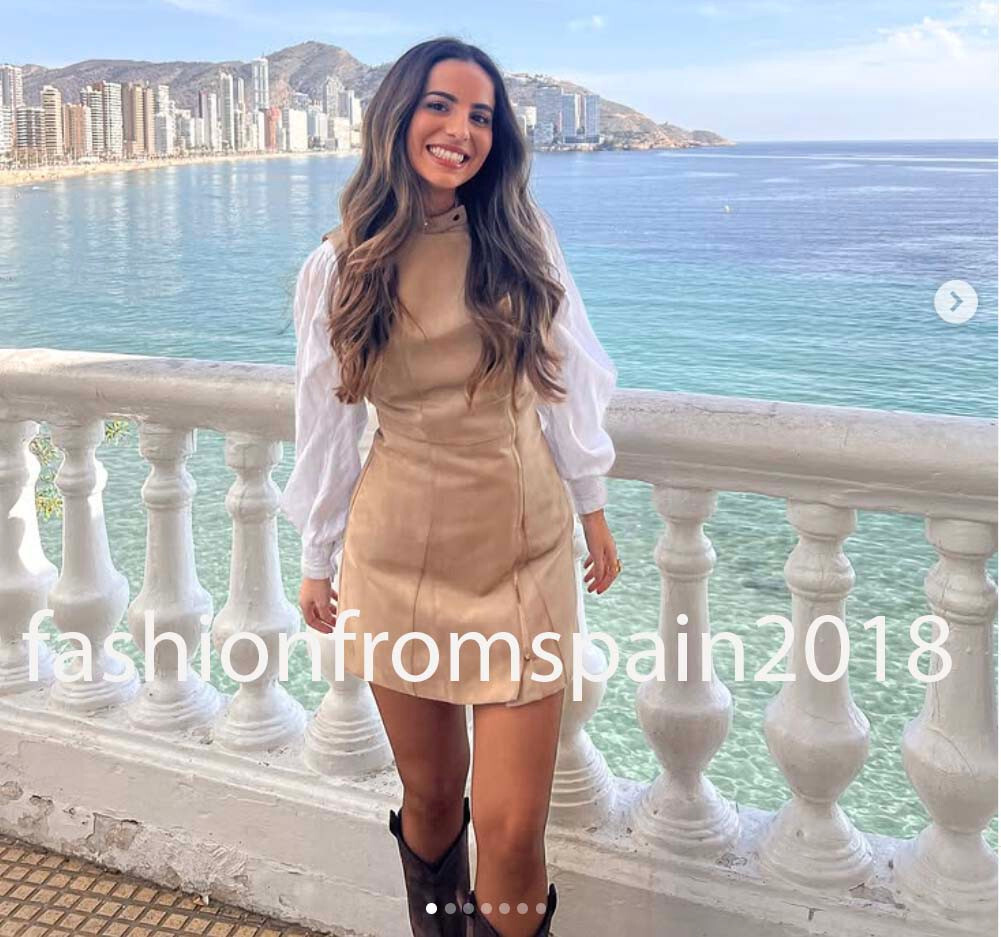 ZARA NEW WOMAN ZIPPER FAUX SUEDE MINI DRESS SAND XS-L 2254