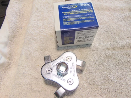 SNAP-ON Blue-Point 3 JAW OIL FILTER WRENCH 58mm - 110mm OFCA1KT NEW tools