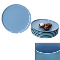 Ritzenhoff 6X Jasper Kuchenteller Ozeanblau Steingut 6 Personen FrüHstüCksteller