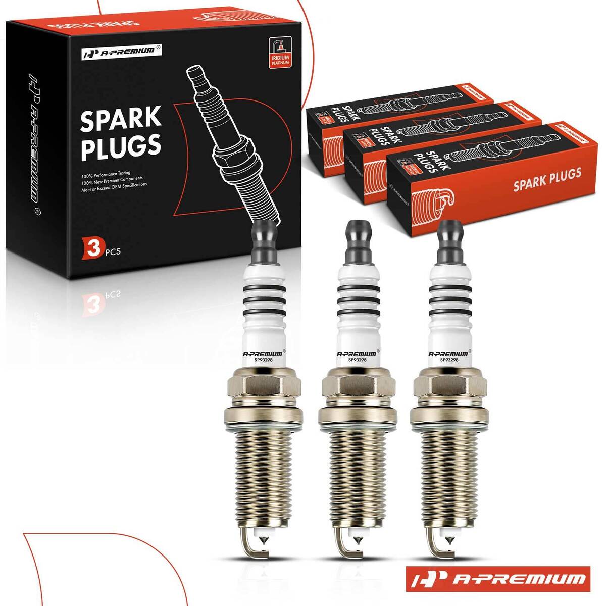 3Pcs Iridium & Platinum Spark Plugs for Mitsubishi Mirage G4 3Pcs Iridium & Platinum Spark Plugs for Mitsubishi Mirage G4