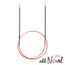 addiNovel Rundstricknadel, Feinstricknadel, viereckige Nadeln Länge 60 cm/80 cm