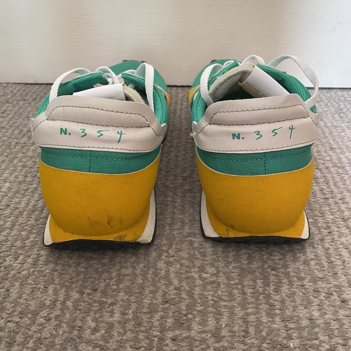 Green and yellow trainers sale