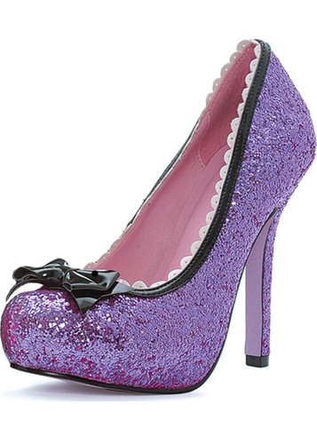 purple glitter trainers