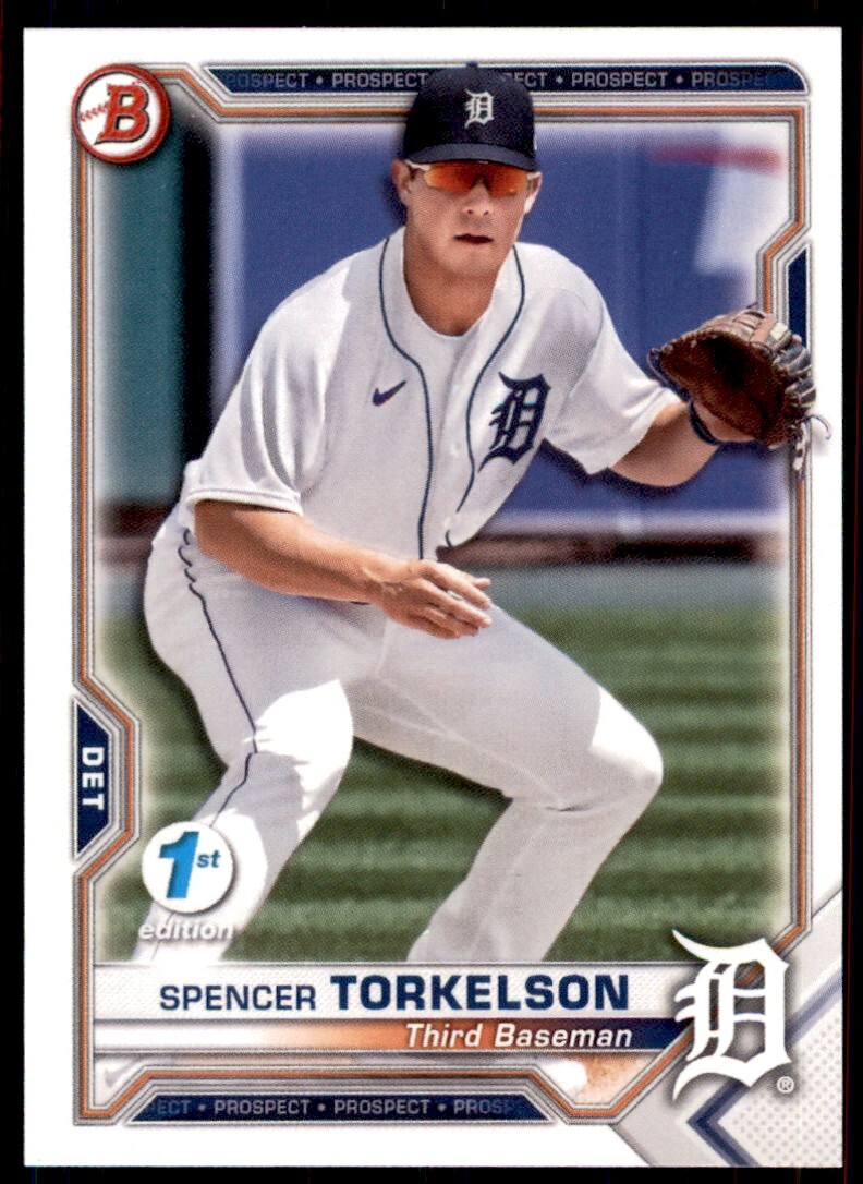 Spencer Torkelson 2021 Bowman 1st Edition Rookie Prospect Card #BFE-96 Detroit