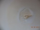 120-year-old Red fade to white ruffled or wavy edge ceramic fruit bowl — photo 3
