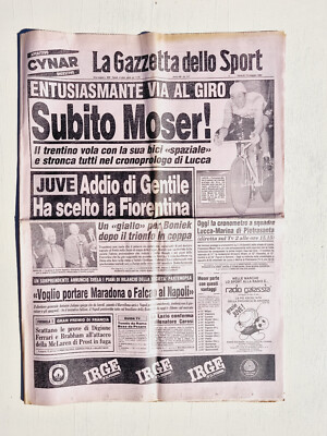 GAZZETTA DELLO SPORT 31 MAGGIO 1985 JUVENTUS VINCE COPPA