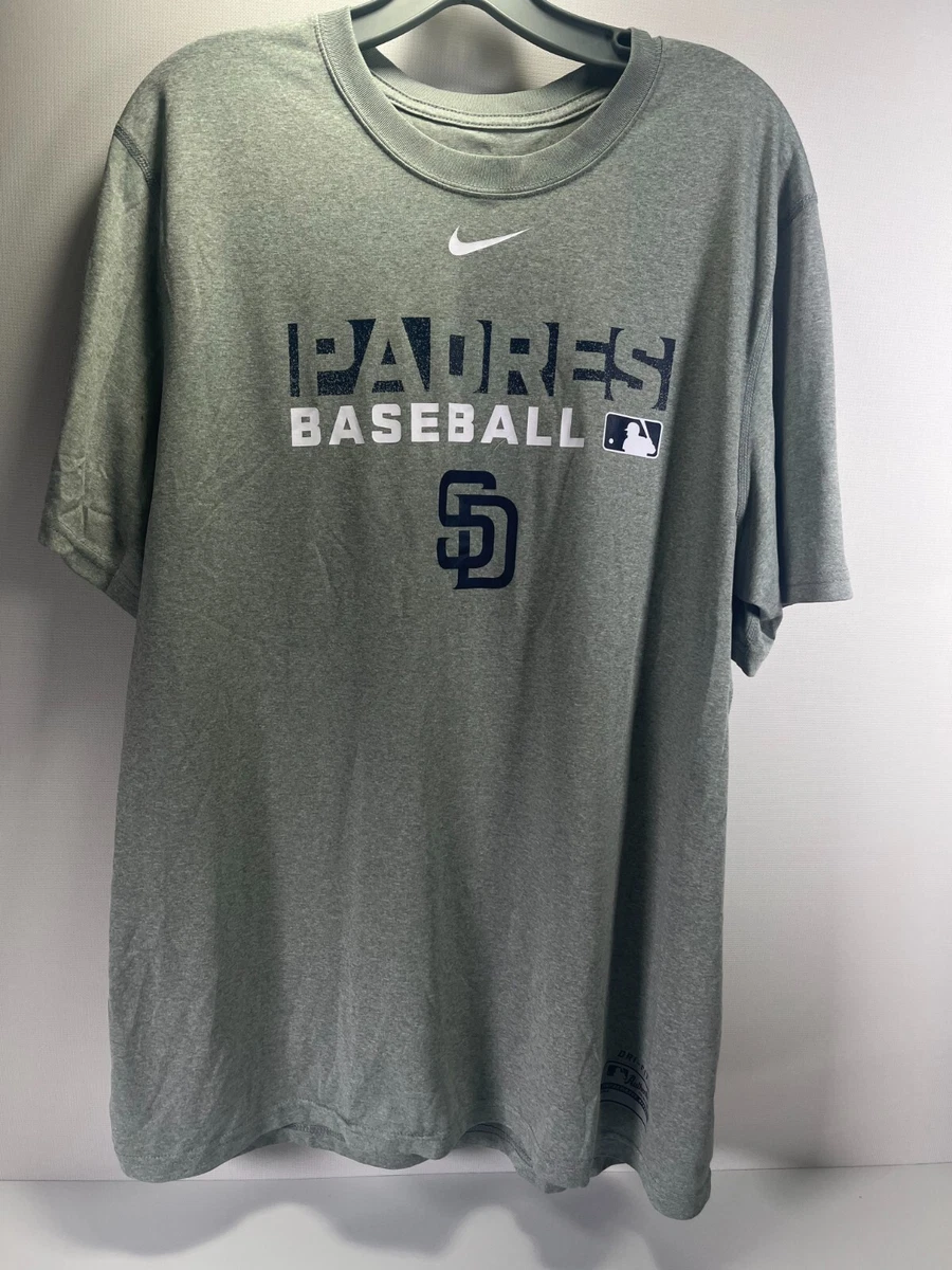 Nike Dri-Fit San Diego Padres Baseball Short Sleeve Jersey T-Shirt Men's  Large