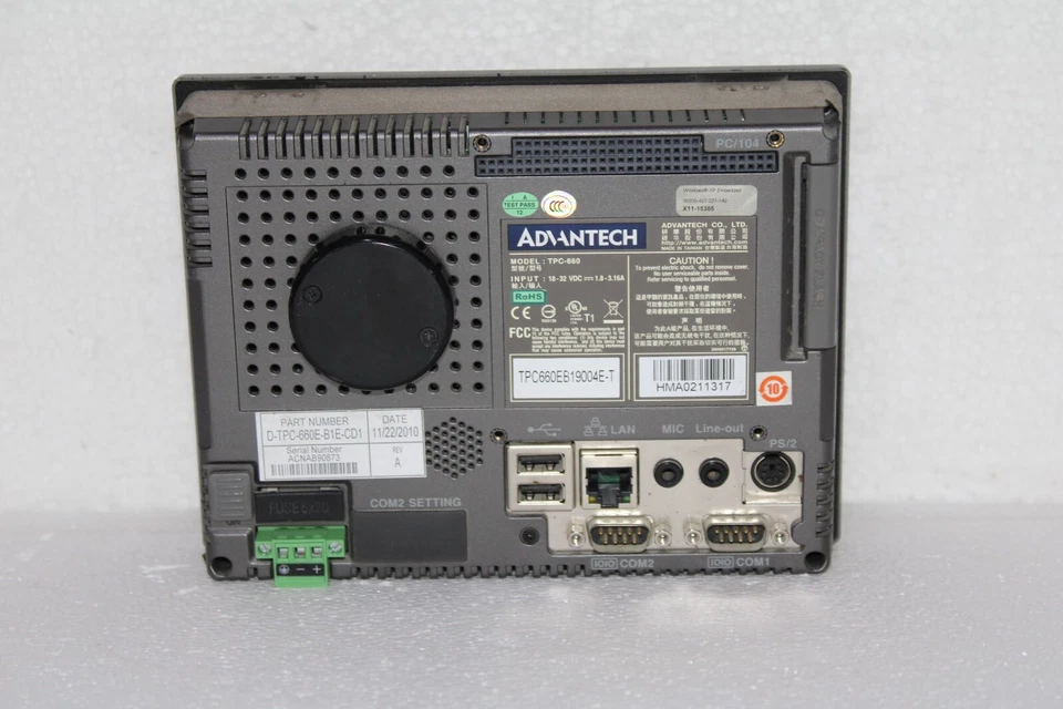ADVANTECH TPC660EB19004E-T Touch Panel Computer with 5.7" VGA TFT LCD TPC-660 - Image 2 of 4
