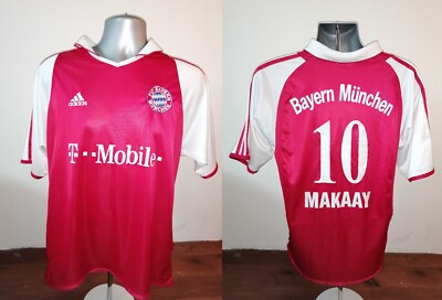 Bayern München 2003-04 Heimtrikot Adidas Top Makaay 10 Gr. M