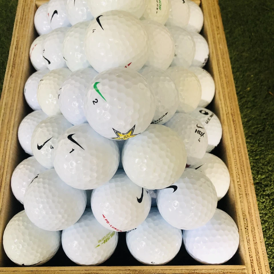 50 б/у мячей для гольфа Nike Mix 5A/4A почти как новые — БЕСПЛАТНАЯ ДОСТАВКА - Изображение 3 из 4