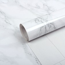 5M Marble Paper Vinyl Film Worktop Table Furniture Top Sticker Back SelfAdhesive