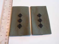 Bundeswehr Rangschlaufen Heer schwarz auf oliv Hauptmann mgst 1 paar