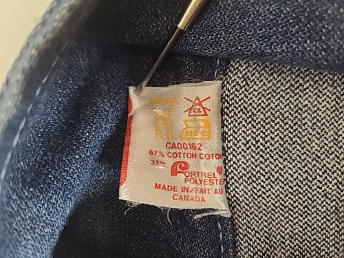 Vintage GWG Jean Jacket Girls Size 7 Blue Denim Snap Up 70s 80s Canada Fit 4-7 - Picture 14 of 16