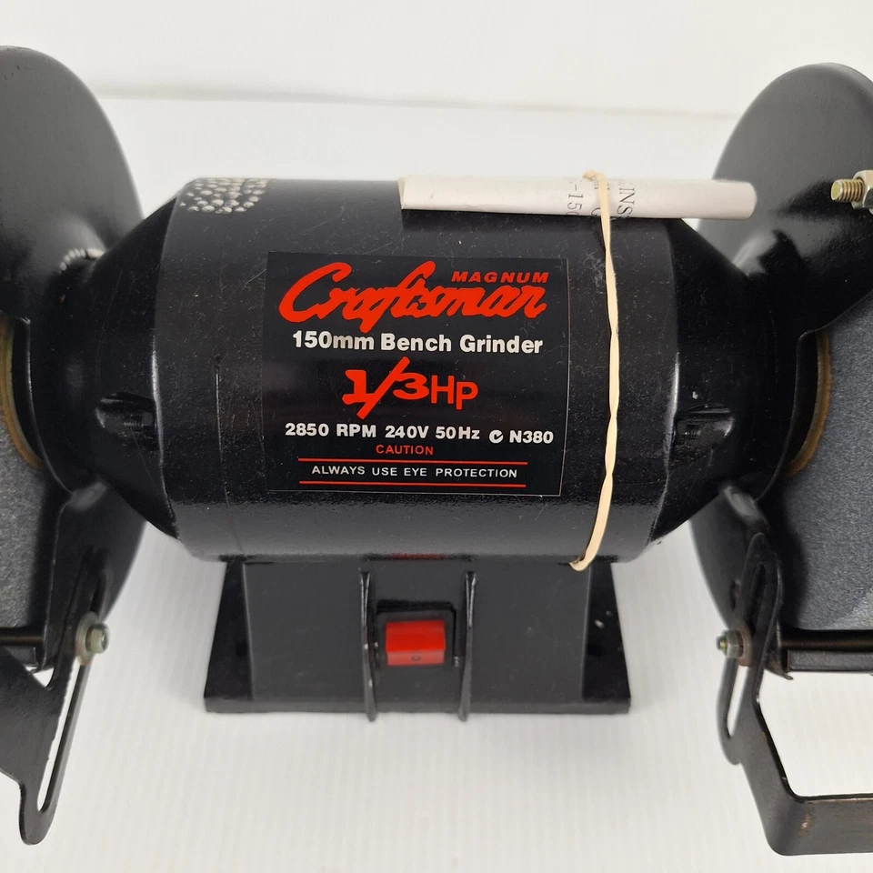CRAFTSMAN Magnum 150mm Bench Grinder 1/3 HP 2850 RPM 240V 50HZ + Manual Tested - image 2 of 4