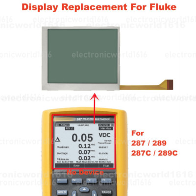 For FLUKE 287/289/ 287C/ 289C Electronics Logging Multimeters LCD Display Repair