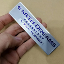 Metal Vtec Turbo Eearth Dreams Technology Car Trunk Emblem Badge Decal Sticker