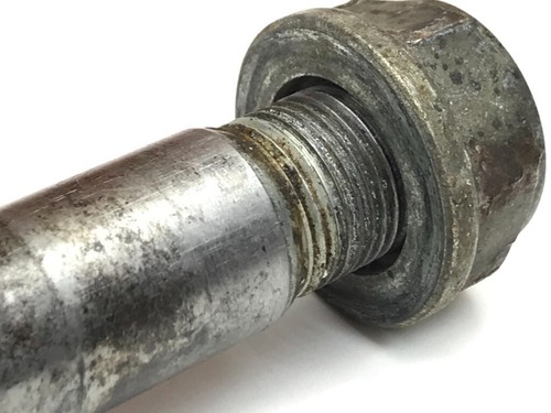98 Honda CR 500 250 125 CR500 OEM Rear Wheel Axle Bolt Shaft Nut - Picture 3 of 5