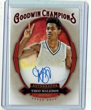 Theo Maledon 2020 Upper Deck Goodwin Champions Auto/Autograph Card (SP)