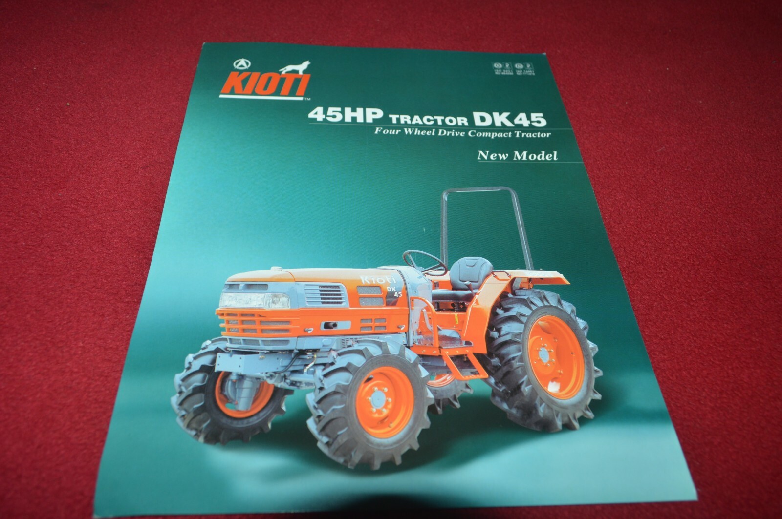 Kioti DK45 Tractor Dealers Brochure CDIL eBay