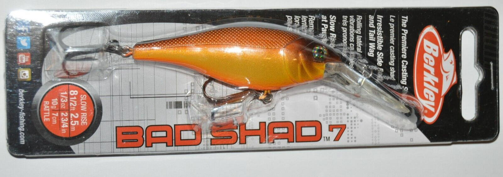 berkley bad shad 7 bass crankbait 2.75