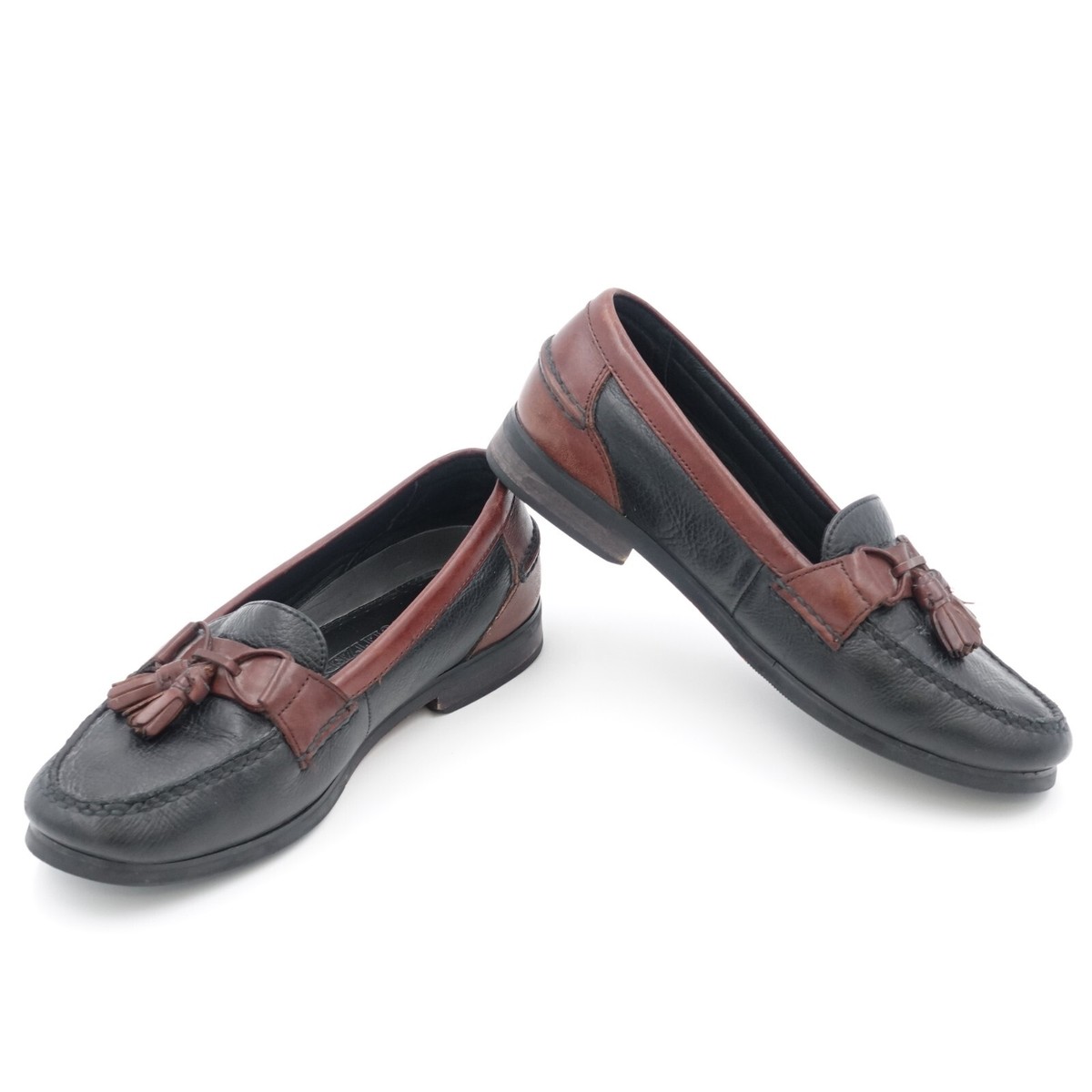 Bert Pulitzer Navy Oxblood Tassel Loafers Size 8 US Mens All 