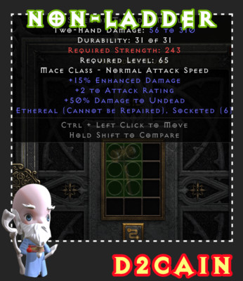 Diablo 2 D2R SC Non-Ladder 5-6 OS Thunder Maul PC/SWITCH/PS