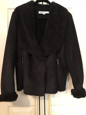 kenneth cole faux shearling jacket