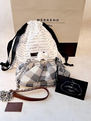 Max Mara WEEKEND Clasp Chain Shoulder Clutch Bag w/Dust Bag NWOT Ships From JPN!