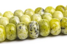 Yellow Turquoise Beads Grade AAA Rondelle Gemstone Loose Beads 6x4MM 8x5MM
