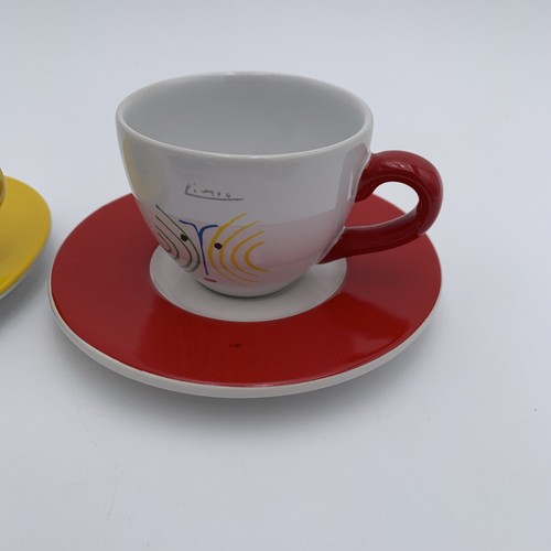 Pablo Picasso Crayon Espresso Cup & Saucer Living Masterpiece Set of 4 - Picture 5 of 24