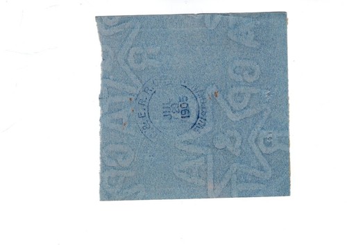 1905 Quincy, Omaha & Kansas City Railroad ticket Lewistown to Maywood, Missouri - Picture 2 of 2