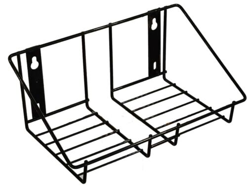 Wall Mounted Wire Rack for Double Gallon Bottle - Black PN 8164V