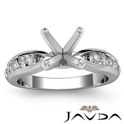 Round Channel Setting Wedding Band Diamond Anniversary Engagement Ring 0.31 Ctw - Picture 5 of 18