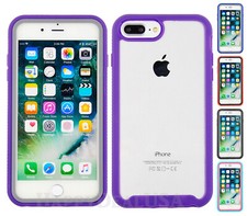 For Apple iPhone 7 Plus 8 Plus - Dual ShockProof Armor Cover Case Clear Back