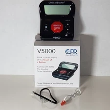 CPR V5000 Call Blocker for Landline Phones - Block Robocalls Stop Spam Callers