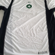 REEBOK NBA FUSION Celtics BASKETBALL XLARGE XL WHITE POLYESTER SHIRT TATUM