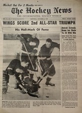 10/8/1955 The Hockey News - Detroit Red Wings score 2nd All-Star Triumph