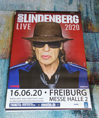Konzertposter/Tourposter  ''Udo Lindenberg''  Freiburg 16.06.2020