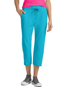 Hanes Womens French Terry Capri Pant 