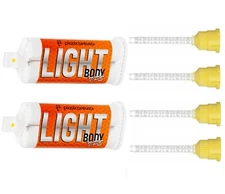 Dental Impression Material VPS Light Body Regular Set (2 Cartridge & 4 Tips) PVS