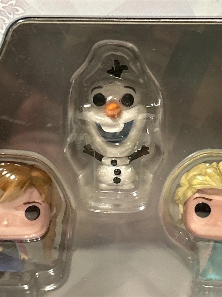 Funko Disney Frozen Pocket Pop! Mini Vinyl Figure Tin (3-Pack) Anna Olaf Elsa 01 - Image 4 of 4