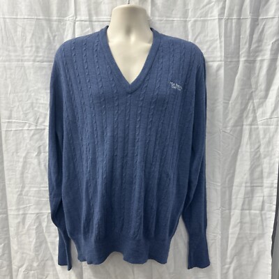 Pull Vintage PGA Tour Homme - Taille M - Blanc, Acrylique Brodé USA (Légères Marques)