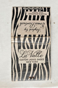 1950's Matchbook. La Valle Ladies Shoes. Styled by Ernie Barbush.